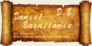 Daniel Basailović vizit kartica